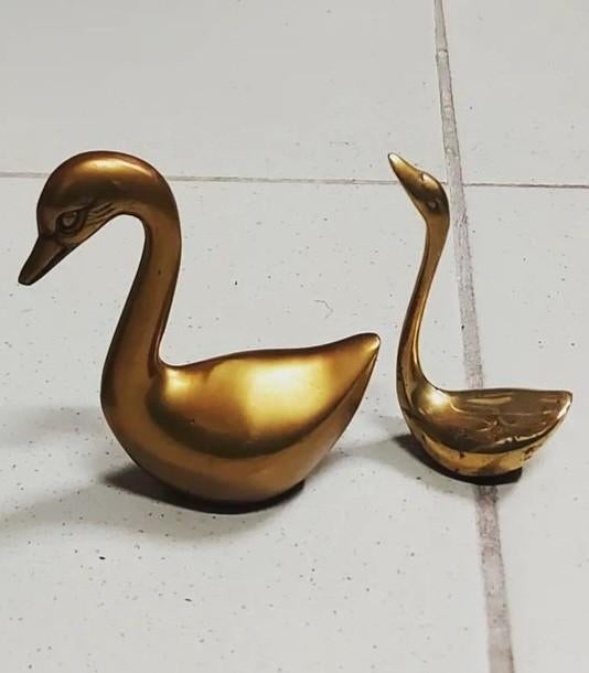 Oiseaux de laiton, échassiers, canard, hirondelle, oie..., Antiquités & Art, Antiquités | Bronze & Cuivre, Enlèvement ou Envoi