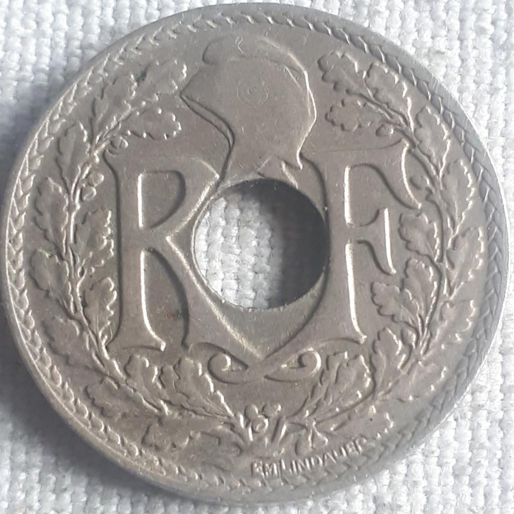 FRANKRIJK : 10 CENTIMES 1921 LINDAUER KM 866 a, Verzenden, Frankrijk, Losse munt