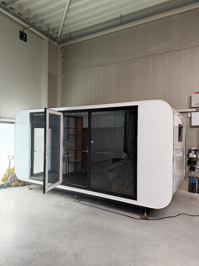 2024 Stahlworks Eco 5000 B Tiny house atelier kantoor, Caravans en Kamperen, Tot en met 2