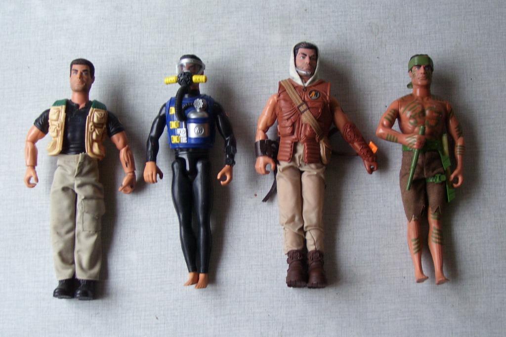4 Action Man - G.I Joe Poupées, Enlèvement ou Envoi, Comme neuf