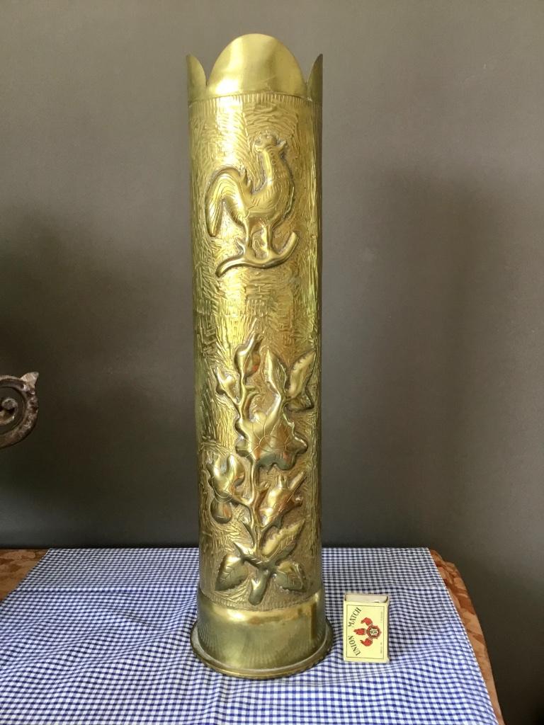 French art exceptionnel douille allemande de 1916 de 50 cm, Collections, Objets militaires | Seconde Guerre mondiale, Armée de terre