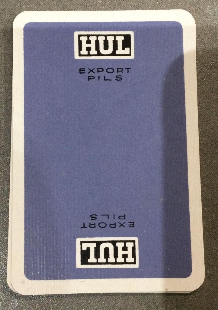 Losse speelkaart Brouwerij Hul Merelbeke blauw, Verzamelen, Ophalen of Verzenden, Zo goed als nieuw