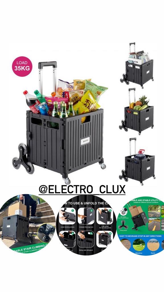 Opvouwbare Boodschappen Trolley wagen 40L / Inklapbaar, Enlèvement ou Envoi, Neuf