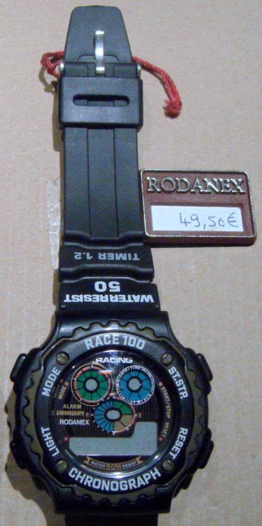 Montre sport Rodanex RACE 100 alarme/chrono/minuteur neuve, Bijoux, Sacs & Beauté, Montres de sport, Neuf, Noir, Étanche, Enlèvement ou Envoi