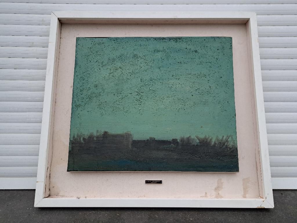 huile sur toile landchap de alfons vermeir, Ophalen of Verzenden