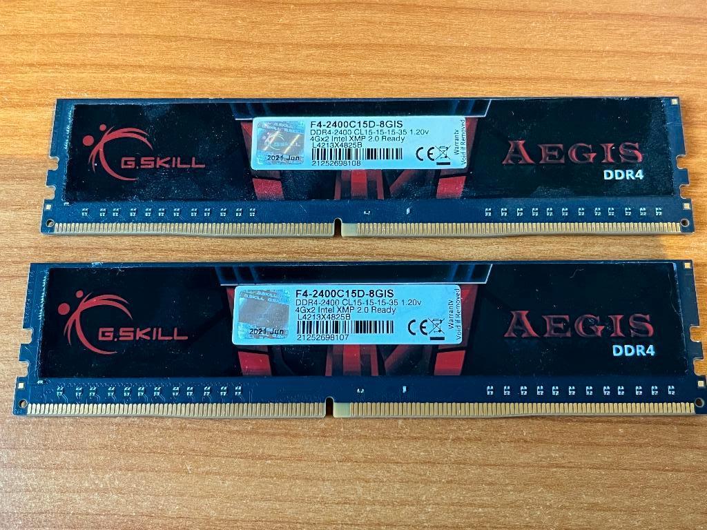 DDR4 8 GB GSKILL tweekanaals kit - CL15, Computers en Software, RAM geheugen, Gebruikt, DDR4, 8 GB, Ophalen of Verzenden