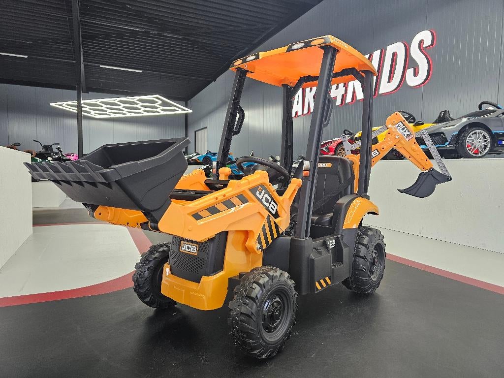 Kindertractor JCB - afstandsbediening - shovel/graaf -12volt, Kinderen en Baby's, Speelgoed |Speelgoedvoertuigen, Nieuw, Afstandsbediening