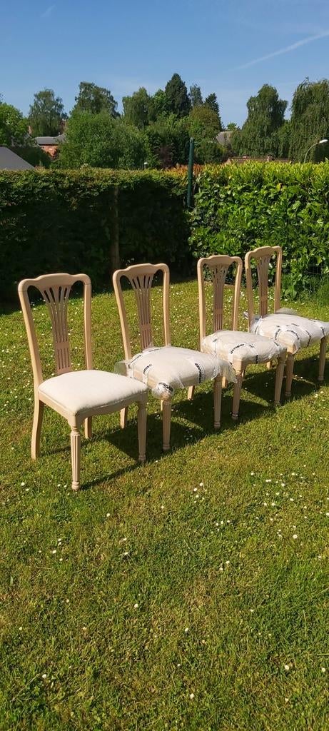 4 CHAISES BOIS EBENE LAQUÉ ROCHE BOBOIS, Enlèvement, Comme neuf, Bois