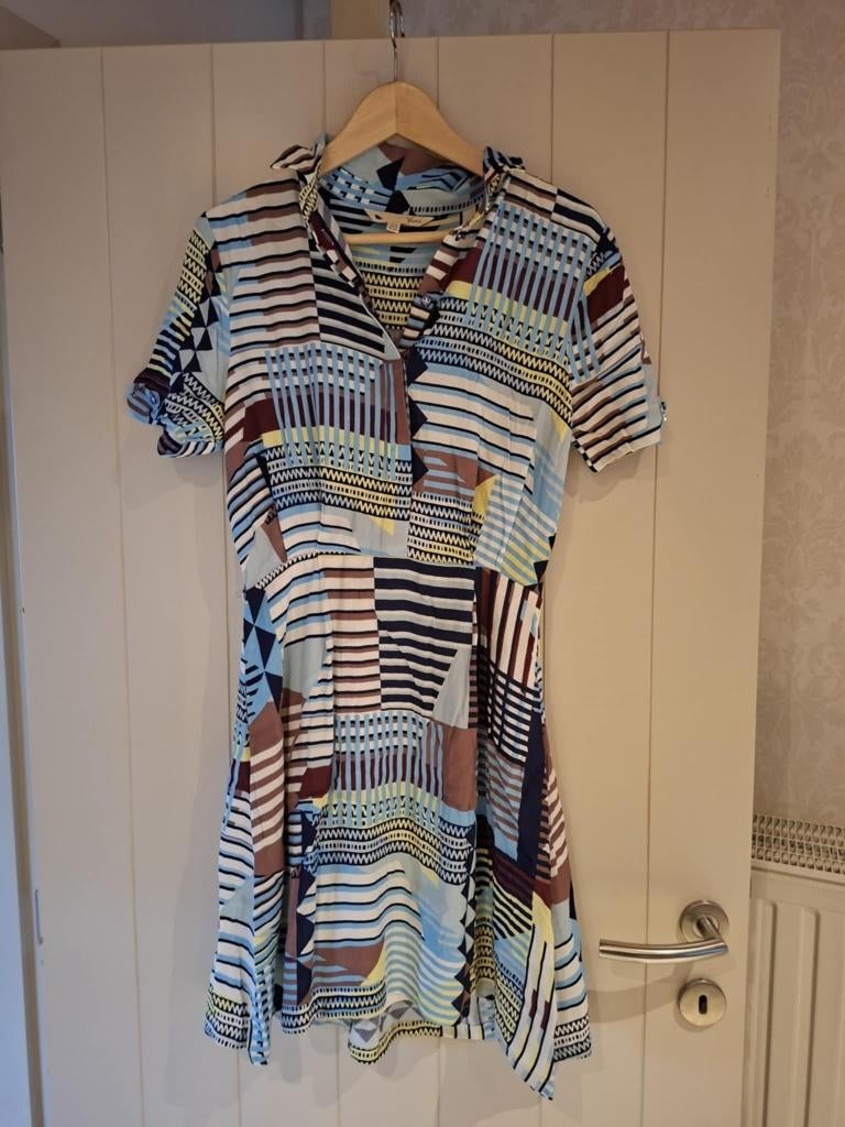 gekleurde jurk yumi m38, Kleding | Dames, Jurken, Yumi, Ophalen of Verzenden, Zo goed als nieuw, Maat 38/40 (M)