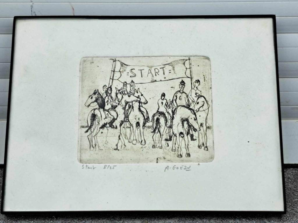 eau forte start signe andre goezu, Antiquités & Art, Enlèvement ou Envoi