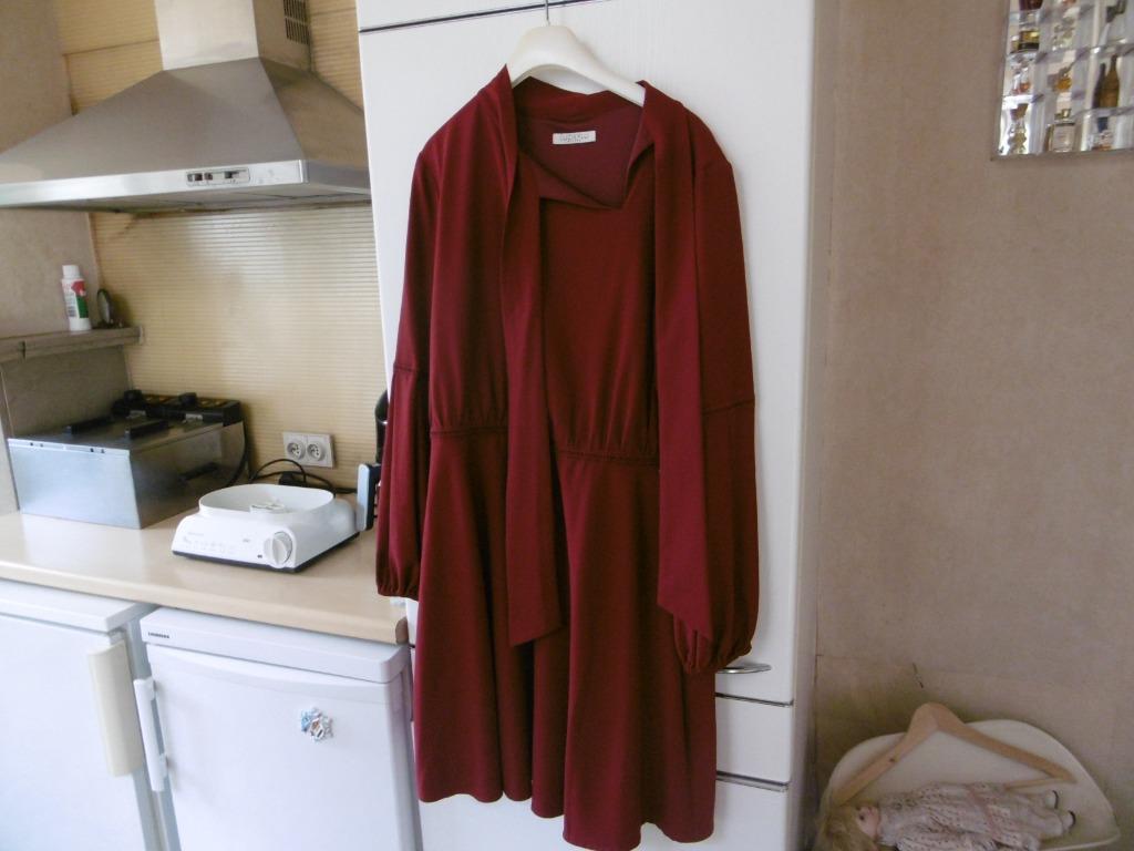 kledij dames "luckylu" milano, rood, M,, Kleding | Dames, Maat 38/40 (M), Ophalen of Verzenden, Zo goed als nieuw, Knielengte