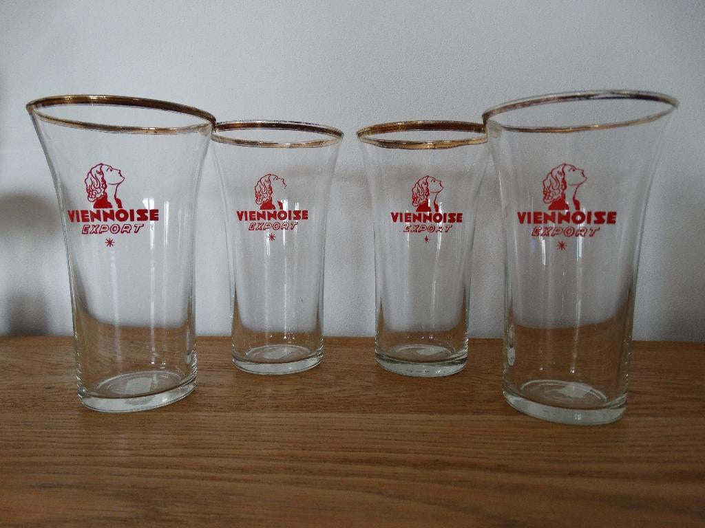 brasserie ponselet anderlues verre  viennoise, Collections, Enlèvement, Comme neuf, Verre ou Verres, Autres marques