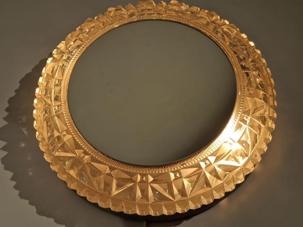 Helena Tynell glashutte limburg,  verlichte spiegel design, Enlèvement ou Envoi, Moins de 100 cm, Rond, Comme neuf