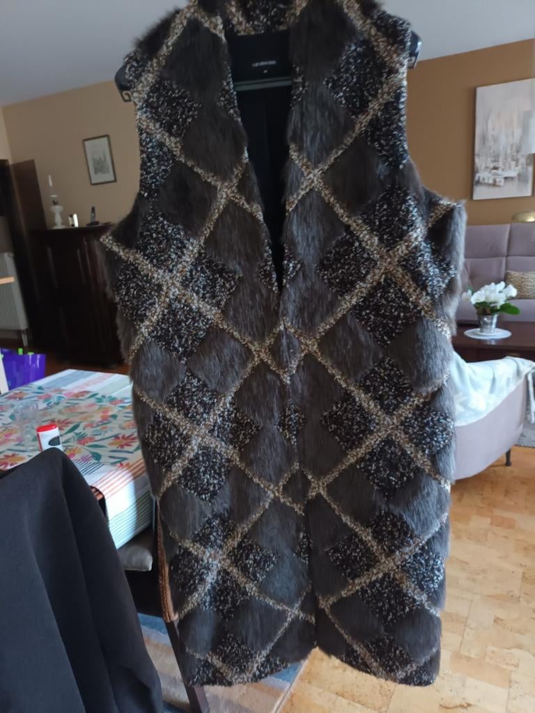 Klassevolle mouwloze mantel "CAROLINE BISS " n, Kleding | Dames, Jassen | Winter, Nieuw, Maat 42/44 (L), Bruin, Ophalen of Verzenden