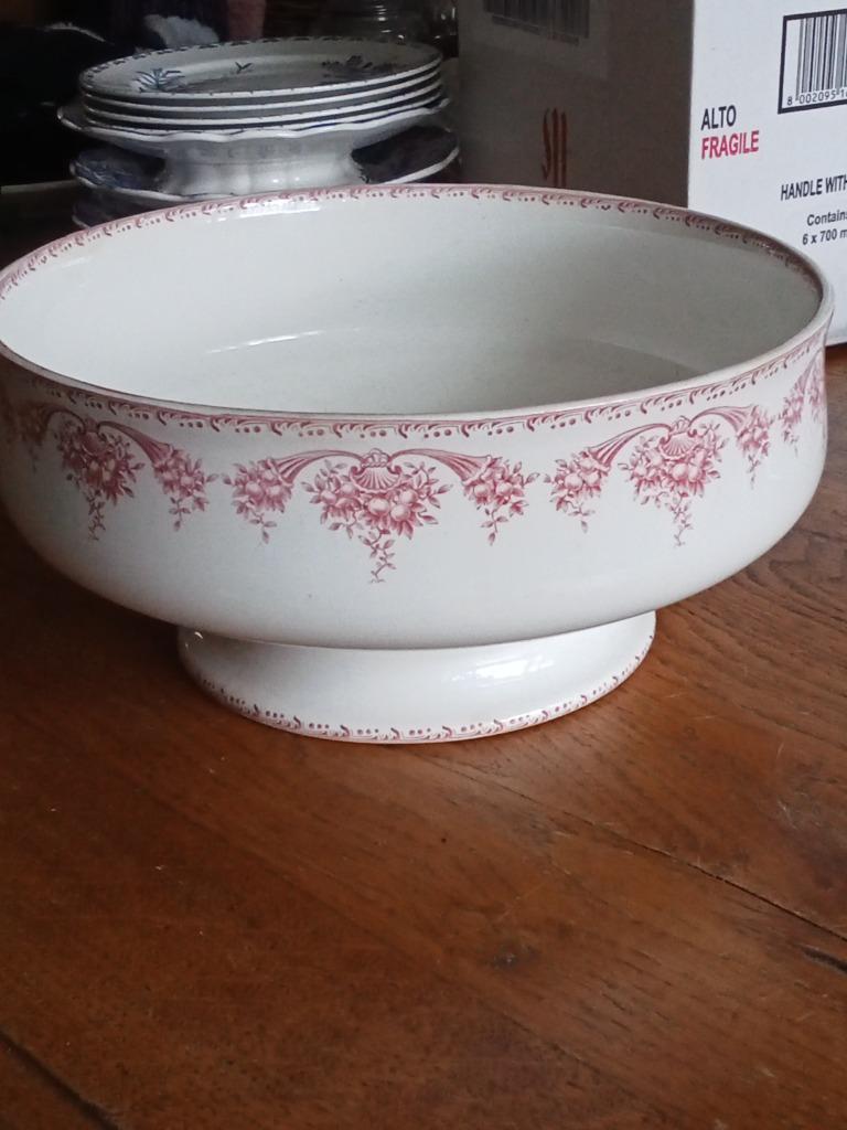 Prachtige gave grote kom merk Bfk (boch) serie FRUITS, Antiquités & Art, Antiquités | Services (vaisselle) pièces, Enlèvement ou Envoi