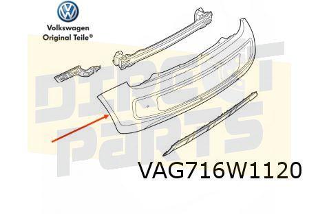 Volkswagen Up! (8/16-) Achterbumper (bij camera) (+/- PDC) (, Auto-onderdelen, -, -, Nieuw, Achter