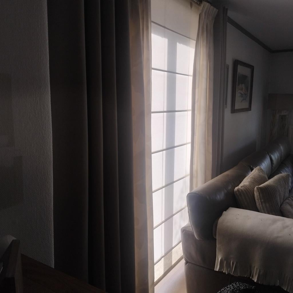 À à vendre 3 stores bateau écru 2m15x2m15.  1m30x1m30. 1m70x, Maison & Meubles, Enlèvement