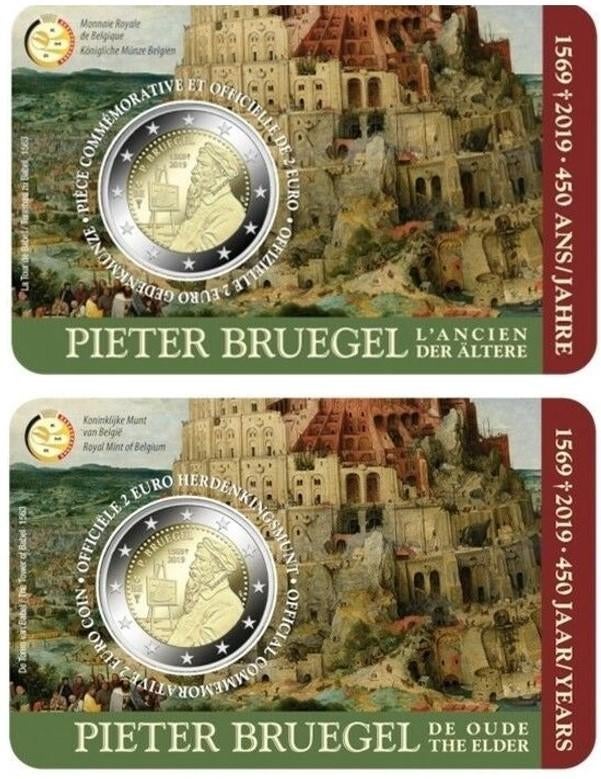 coincards Belgique 2019 Pieter Bruegel VL et FR, Enlèvement ou Envoi, Belgique