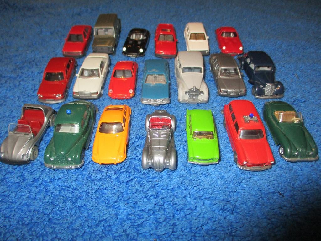 Wiking  1/87. 20 voitures pour Marklin (lot 4), Enlèvement ou Envoi, Utilisé, Voiture, Wiking