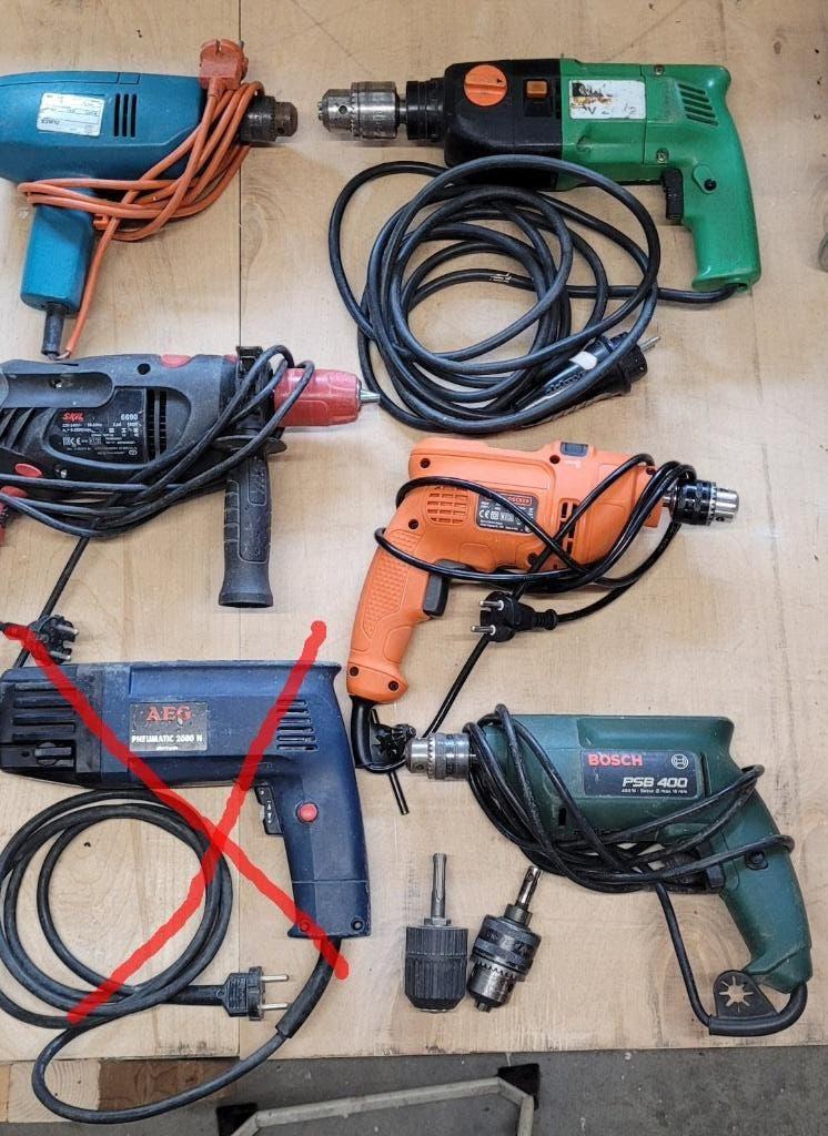 Boormachine`s diverse, Bricolage & Construction, Enlèvement ou Envoi, Utilisé