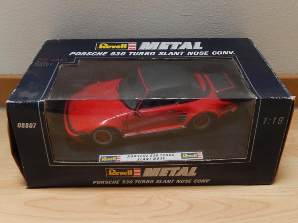 Porsche 911 Turbo Cabriolet 1/18 Revell, Hobby & Loisirs créatifs, Voitures miniatures | 1:18, Enlèvement ou Envoi, Neuf, Voiture