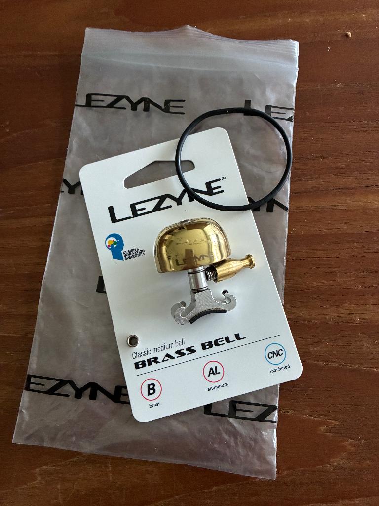 Sonnette de vélo LEZYNE Classic en laiton - bronze, Enlèvement, Utilisé