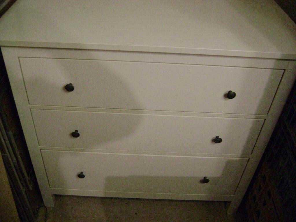 Commode blanche 3 tiroirs, Maison & Meubles, Armoires | Commodes, 3 ou 4 tiroirs, 25 à 50 cm, Wit Modern, Moins de 100 cm