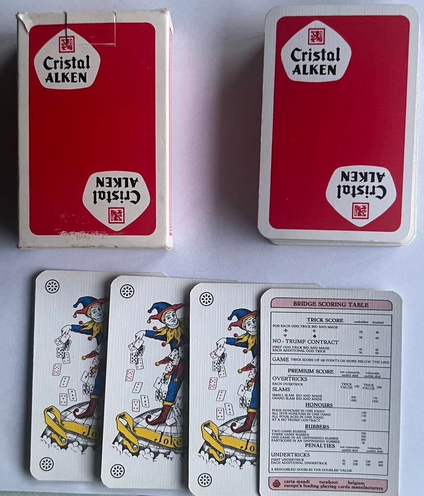 Speelkaarten Christal Alken jaren 80, Ophalen of Verzenden, Zo goed als nieuw, Speelkaart(en)
