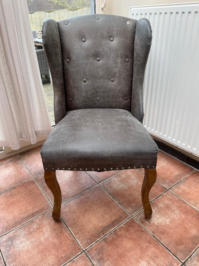 Rivera Maison stoel, Ophalen, Bruin, Vier, Leer