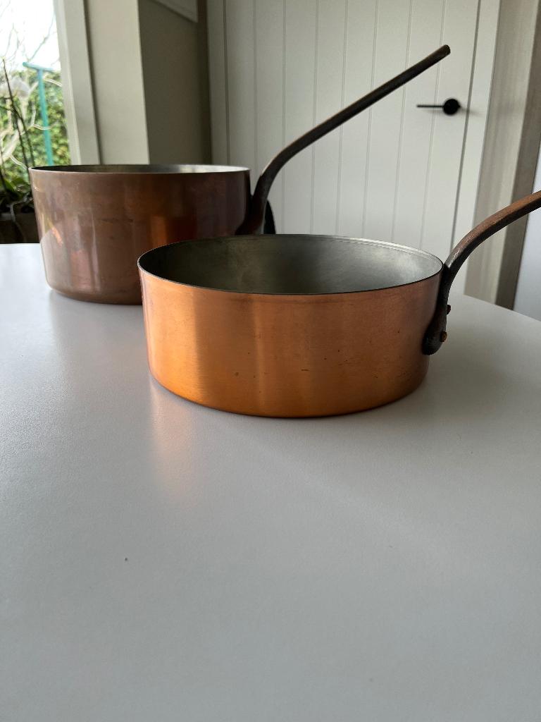 Koperen kookpotten, Ophalen, Gebruikt, Overige materialen, Pannenset