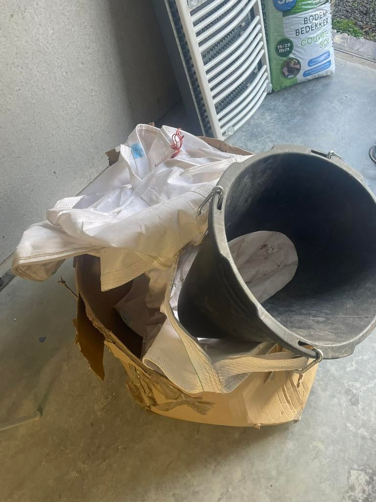 Stort slurf 6meter met haken en emmer, Doe-het-zelf en Bouw, Zeil en Folie, Ophalen, Gebruikt, Overige typen