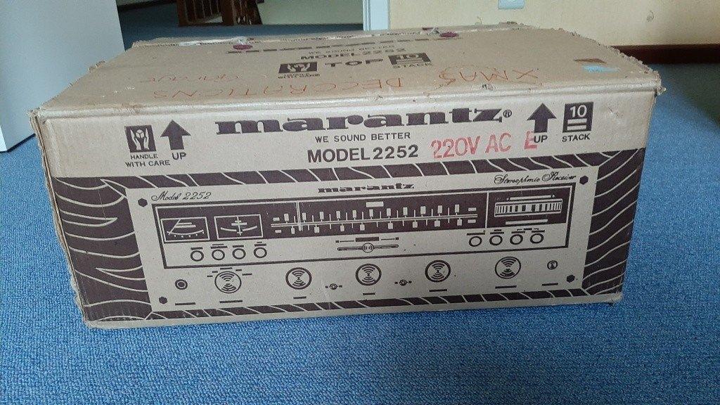 VINTAGE Marantz (receiver 2252) doos uit 1977 (lege doos), Ophalen of Verzenden, Gebruikt, Tuner of Radio, Losse componenten