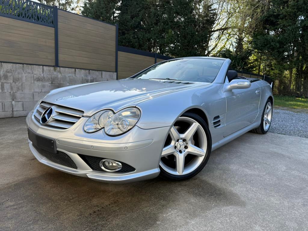 ✅Mercedes SL350 Cabrio🔥Pack AMG🔥HISTORIQUE COMPLET️✨🌟, Autos, Cuir, Argent ou Gris, Achat, 3498 cm³