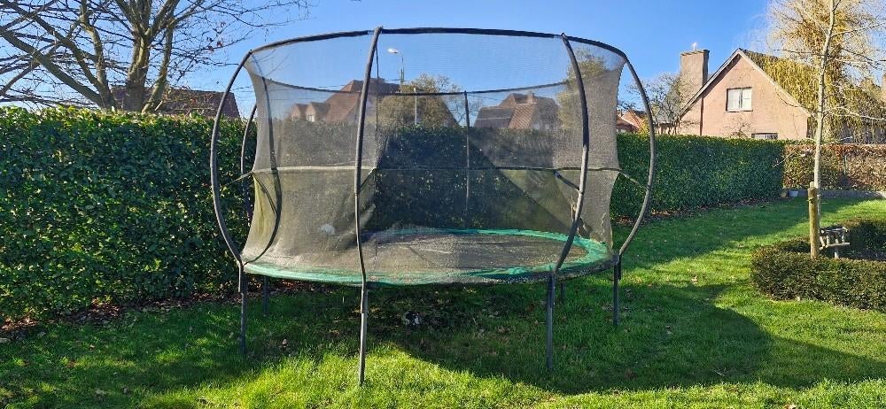 Trampoline met veiligheidsnet diameter 3m23, Kinderen en Baby's, Speelgoed | Buiten | Trampolines, Zo goed als nieuw, Ophalen