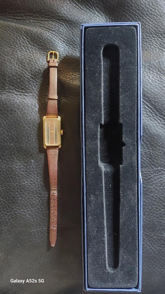 Caran d' Ache., Handtassen en Accessoires, Horloges | Dames, Overige materialen, Leer, Polshorloge, Ophalen of Verzenden