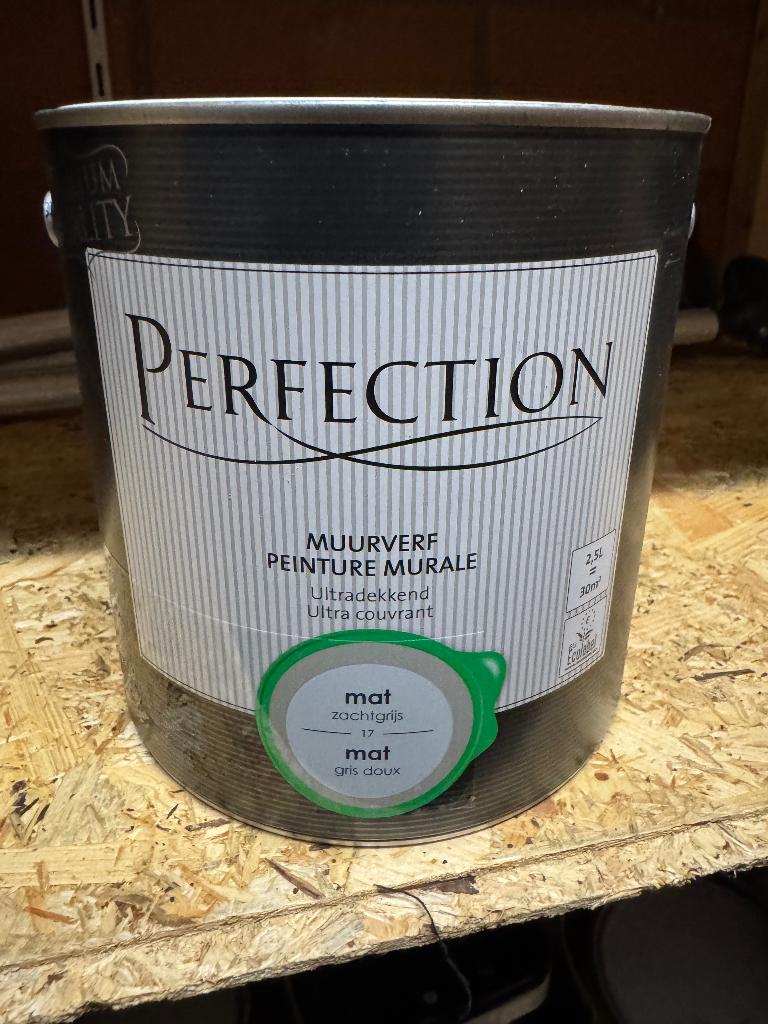 Perfection Hoogwaardige verf Mat licht grijs, Ophalen, Nieuw, Verf, Grijs