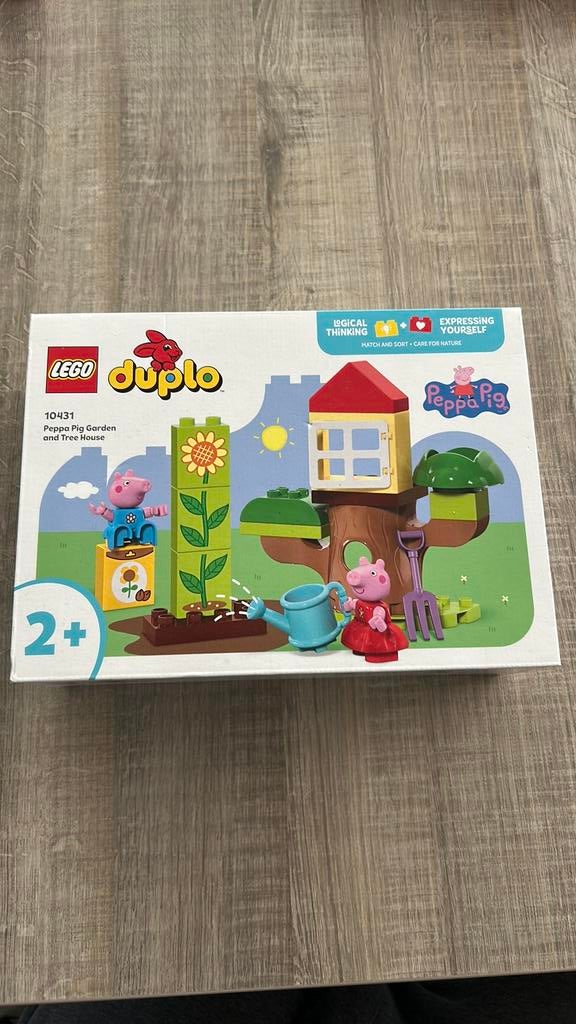 LEGO DUPLO Peppa Big tuin en boomhut (10431) set., Enlèvement ou Envoi, Neuf, Ensemble complet, Duplo