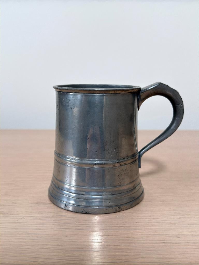 Chope à bière authentique en étain / Harry Mason / Vers 1910, Antiquités & Art, Antiquités | Étain, Enlèvement ou Envoi