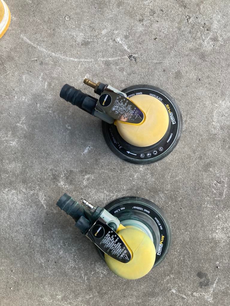 Powerplus excentrisch pneumatisch schuurmachien, Bricolage & Construction, Outillage | Ponceuses, Enlèvement, Comme neuf, Ponceuse circulaire