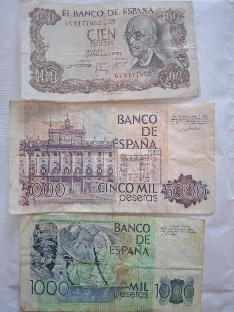 Billet Ancien espana, Timbres & Monnaies, Billets de banque | Asie, Enlèvement ou Envoi