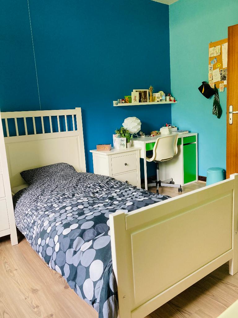 IKEA "Hemnes" bed - maat 90 x 200 cm (incl. lattenbodem), Huis en Inrichting, Slaapkamer | Bedden, Ophalen, 100 cm, Eenpersoons