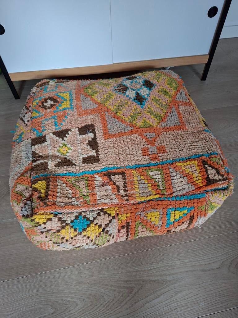 Pouf berbère marocain vintage, Enlèvement