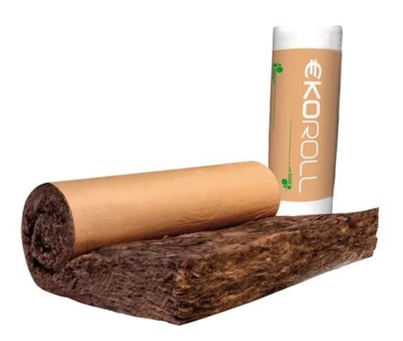 Knauf minerale wol — EKOROLL 040 Kraft - 9 cm, Doe-het-zelf en Bouw, Isolatie en Afdichting, Ophalen, Zo goed als nieuw, 15 m² of meer