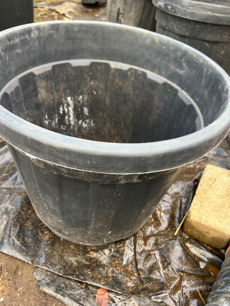 grote plantenkuip boomcontainer 49 x 39 cm, Ophalen, Kunststof, Rond, Zo goed als nieuw