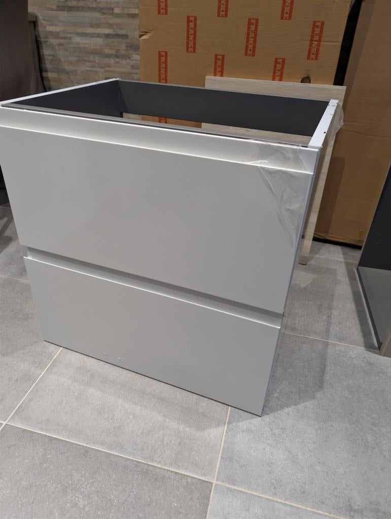 Meuble de salle de bain neuf sans poignée 60cm, Neuf, 25 à 50 cm, Moins de 100 cm, Meuble lavabo