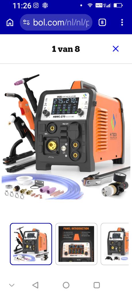 6 in 1 lasapparaat, Enlèvement, Neuf, 250 ampères, Autres types