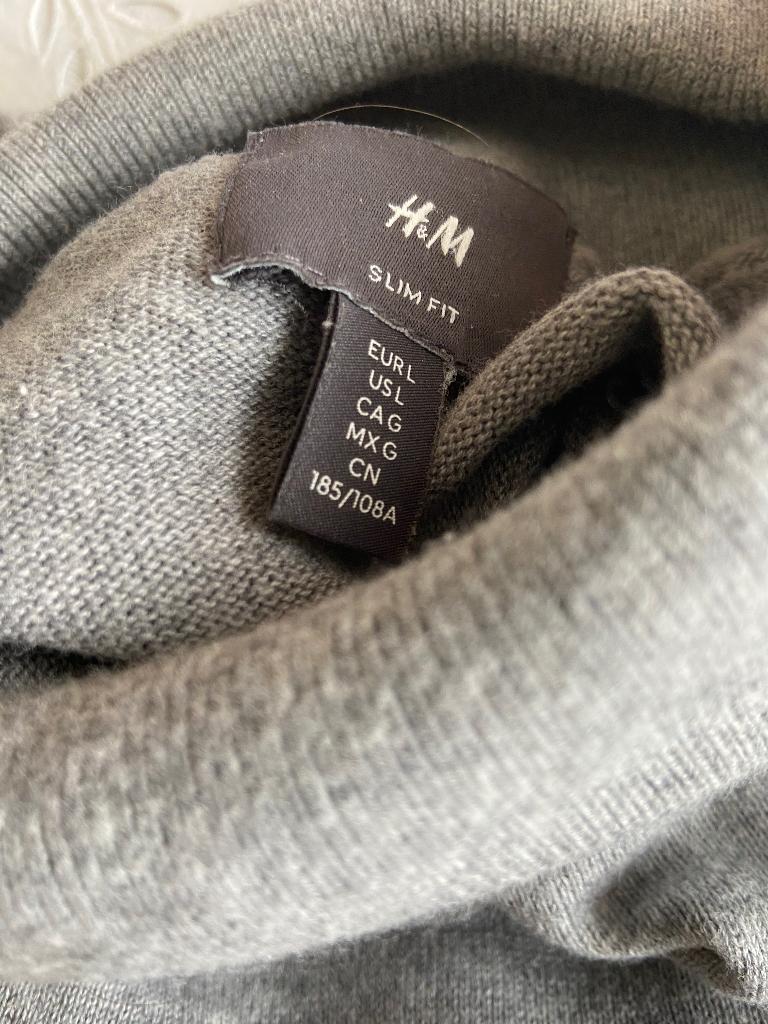 Pull h en m, Kleding | Heren, Truien en Vesten, Ophalen, Maat 52/54 (L), Gedragen, Grijs