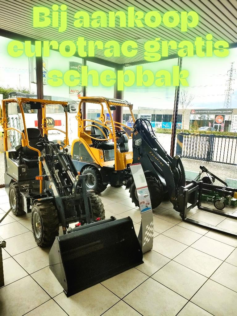 Eurotrac wielladers stockpromo's gratis thuislevering, Enlèvement ou Envoi, Chargeuse sur pneus ou Chouleur