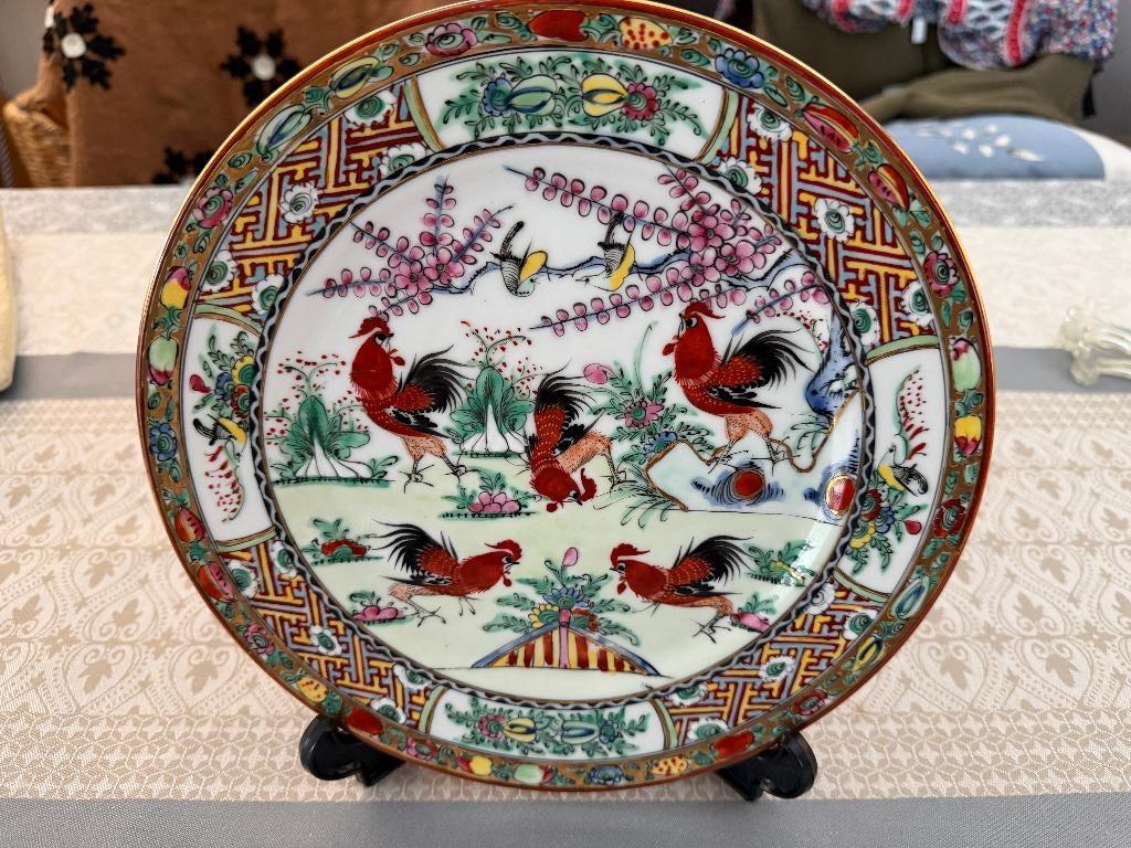 Vintage Chinees bord, Antiek en Kunst, Ophalen of Verzenden