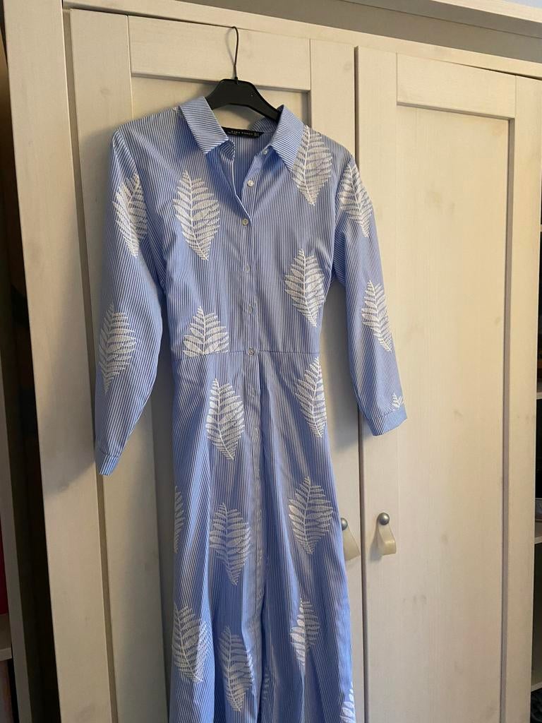 Zara jurk M, Kleding | Dames, Jumpsuits, Ophalen, Zo goed als nieuw, Maat 38/40 (M), Blauw
